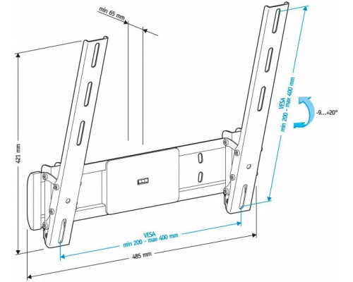 Кронштейн HOLDER LCD-T4612-B черный Кронштейн HOLDER LCD-T4612-B черный