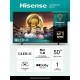 Телевизор HISENSE 50E7Q черный