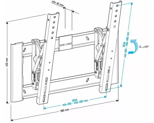 Кронштейн HOLDER LCD-T4608-B черный
