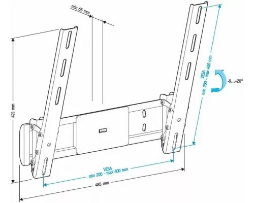 Кронштейн HOLDER LCD-T4612-B черный