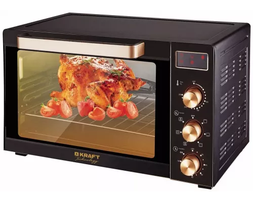 Мини-печь KRAFT Technology TCH-MO 6012 RKDGLB черный/золотой