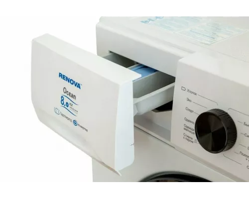 Стиральная машина RENOVA WAF-8014ISM31 белый/черный