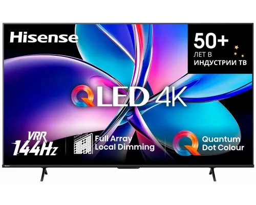 Телевизор HISENSE 75E7Q PRO черный