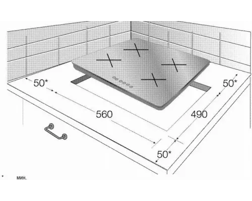 Варочная поверхность BEKO HIC 64503 TX черная