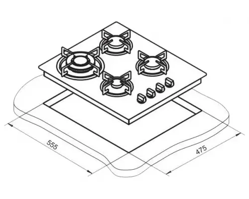 Варочная поверхность DARINA 1T18 BGM 341 11 At антрацит