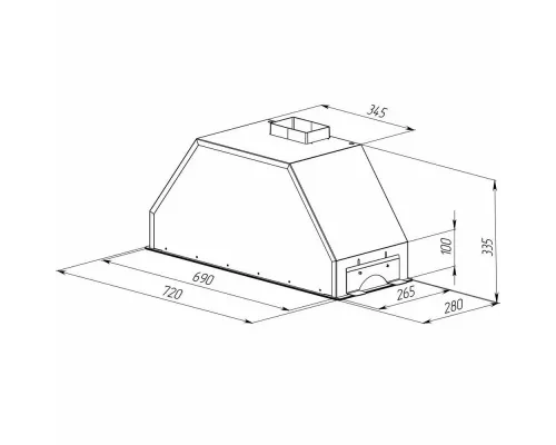 Встраиваемая вытяжка Zigmund & Shtain K 014.7 S нерж.