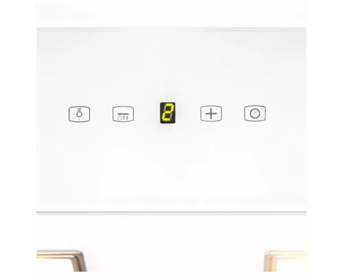 Вытяжка каминная наклонная Hyundai HGH 6744 WG белый