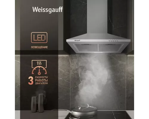 Вытяжка каминная WEISSGAUFF Zosma 50 PB IX нерж.