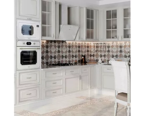 Вытяжка наклонная Korting KHC 69059 RGW белый ретро