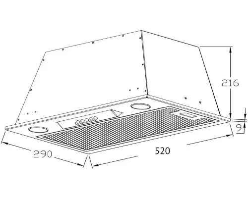 Вытяжка полновстраиваемая KORTING KHI 6530 X нерж.