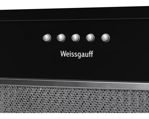 Вытяжка полновстраиваемая Weissgauff ALPHA 60 PB BL черный