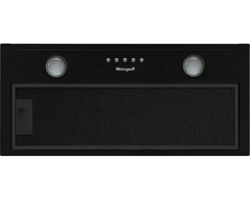 Вытяжка полновстраиваемая Weissgauff ALPHA 60 PB BL черный