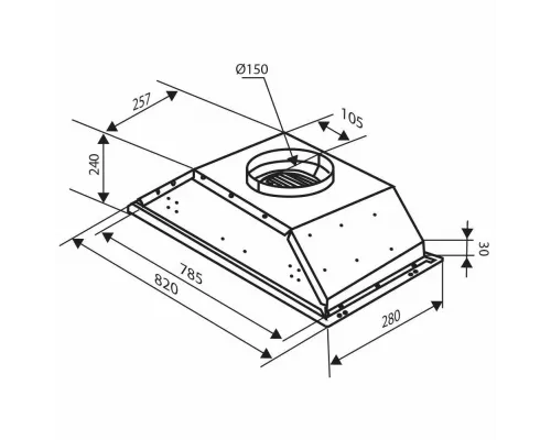 Вытяжка полновстраиваемая Zigmund & Shtain K 012.7 B черный