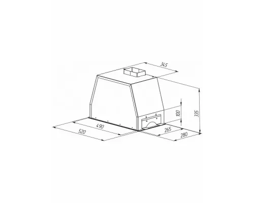 Вытяжка полновстраиваемая Zigmund & Shtain K 014.5 B черный