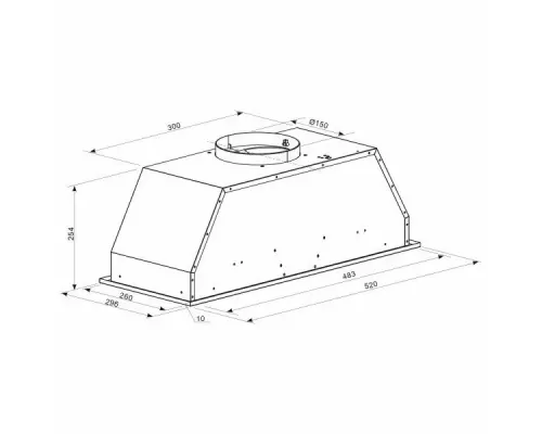 Вытяжка полновстраиваемая Zigmund & Shtain K 016.5 B черный