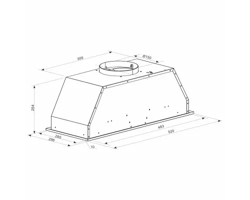 Вытяжка полновстраиваемая Zigmund & Shtain K 016.5 W белый