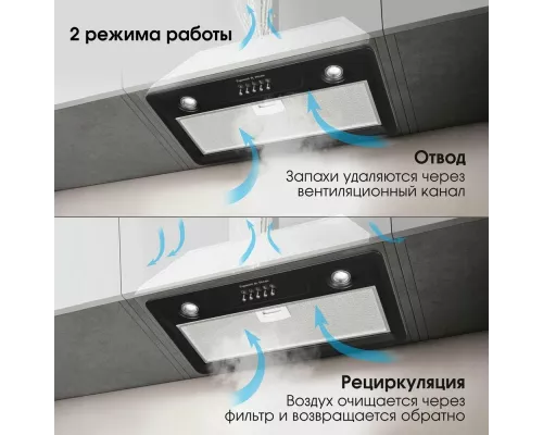 Вытяжка полновстраиваемая Zigmund & Shtain K 356.51 B черный