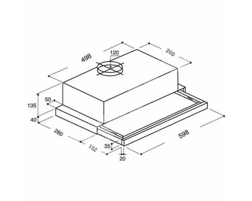 Вытяжка встраиваемо-выдвижная BEKO CTB6407X