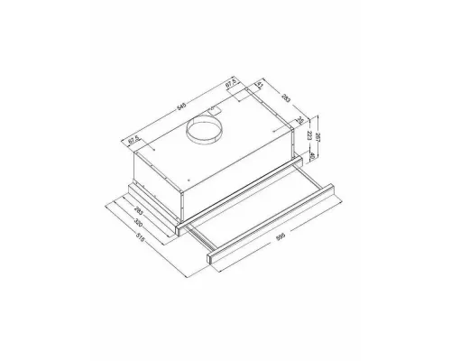 Вытяжка встраиваемо-выдвижная KORTING KHP 6975 GN