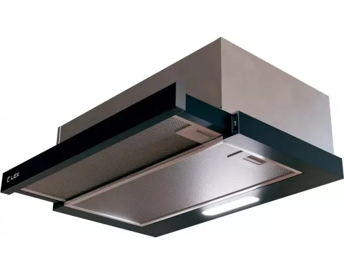 Вытяжка встраиваемо-выдвижная LEX HONVER G 500 BLACK черн.стекло