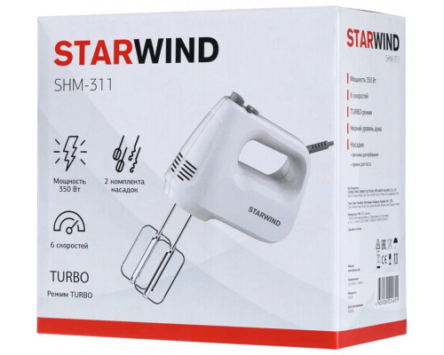 Миксер STARWIND SHM-311 белый Миксер STARWIND SHM-311 белый