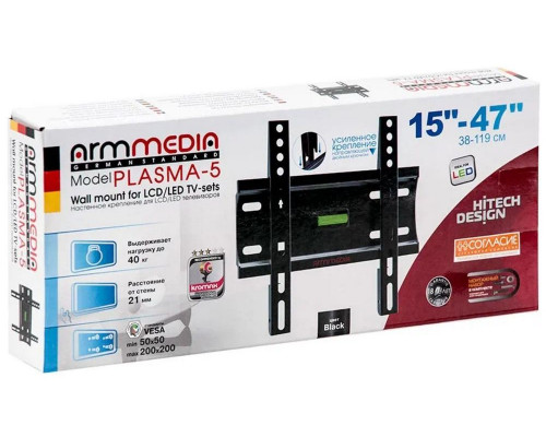Кронштейн Arm Media PLASMA-5 черный Кронштейн Arm Media PLASMA-5 черный