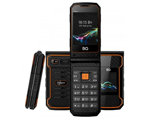 Мобильный телефон BQ Dragon 2822 Черный/оранжевый Мобильный телефон BQ Dragon 2822 Черный/оранжевый