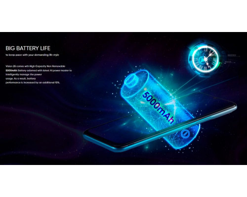 Смартфон ITEL Vision 2S 2/32GB Deep Blue Смартфон ITEL Vision 2S 2/32GB Deep Blue