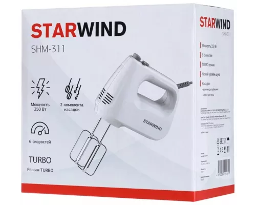 Миксер STARWIND SHM-311 белый