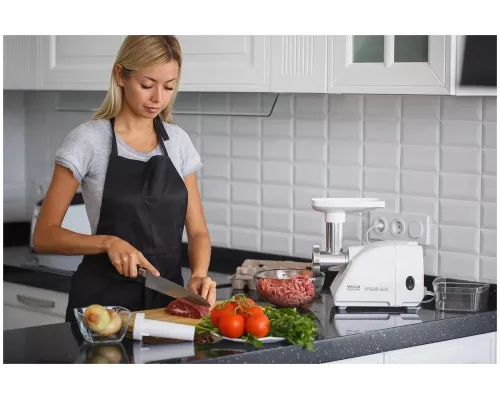 Мясорубка АКСИОН М14.01 белый