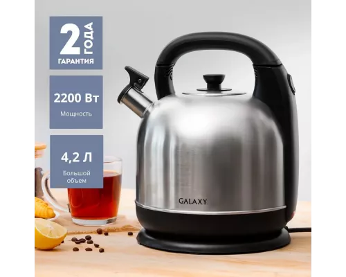Чайник GALAXY GL 0322 нерж.сталь