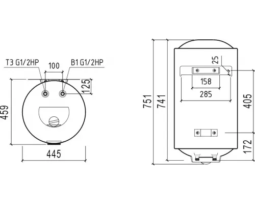 Электрический водонагреватель THERMEX Nova 80 V