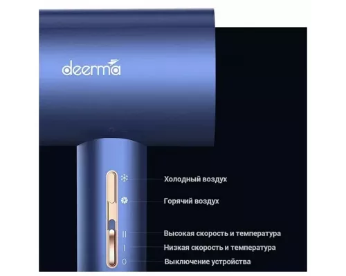 Фен Deerma DEM-CF15W синий