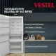 Холодильник VESTEL BF 553 NFEB беж.мрамор