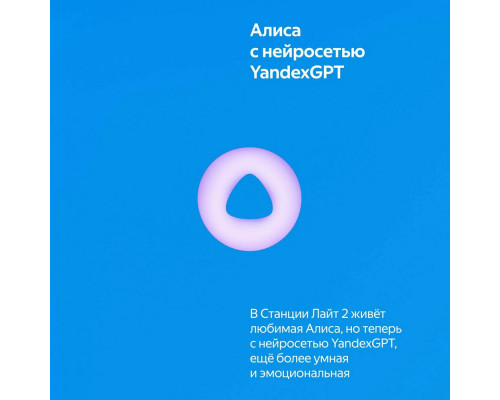 Умная колонка Яндекс Станция Лайт 2 синий (YNDX-00026BLU)