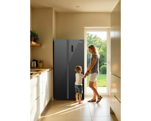 Холодильник ARDO RTH791541EGB2 черное стекло