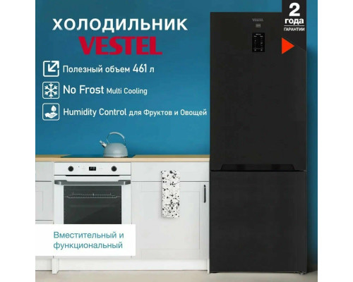 Холодильник VESTEL BF 492 NFED черный Холодильник VESTEL BF 492 NFED черный