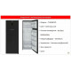 Холодильник VESTEL TF 483 NFED черная сталь