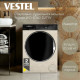Стиральная машина VESTEL WD10140D2TG беж.мрамор/черный