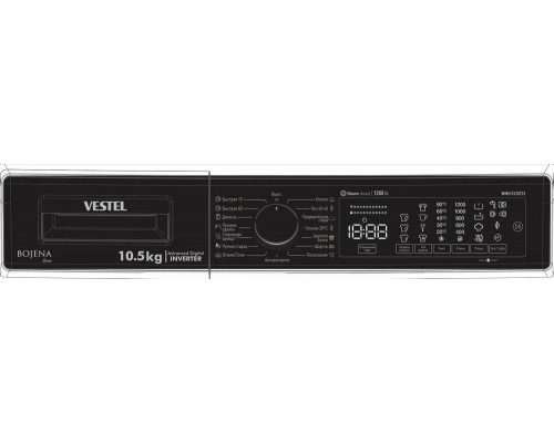 Стиральная машина VESTEL WMS10120T23 белый/черный Стиральная машина VESTEL WMS10120T23 белый/черный
