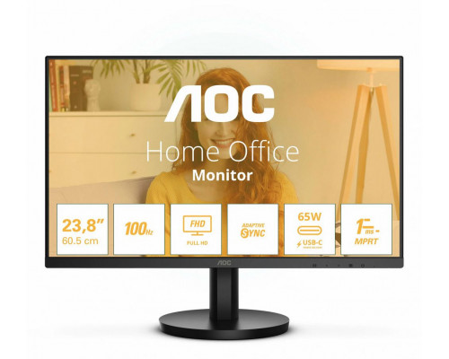 Монитор 23.8" AOC 24B3CA2, IPS, 1920x1080, 100 Гц, 4 мс, 16:9, 250 кд/м², 1xHDMI, 1xUSB-C, 2xUSB-B, 2x3 Вт, черный Монитор 23.8" AOC 24B3CA2, IPS, 1920x1080, 100 Гц, 4 мс, 16:9, 250 кд/м², 1xHDMI, 1xUSB-C, 2xUSB-B, 2x3 Вт, черный