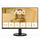 Монитор 23.8" AOC 24B3CA2, IPS, 1920x1080, 100 Гц, 4 мс, 16:9, 250 кд/м², 1xHDMI, 1xUSB-C, 2xUSB-B, 2x3 Вт, черный