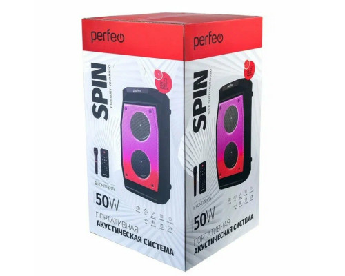 Портативная колонка Perfeo ПАС SPIN 50W Портативная колонка Perfeo ПАС SPIN 50W