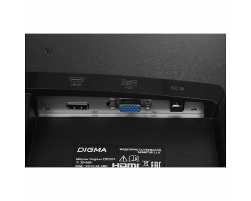 Монитор 21.5" Digma Progress 22P201F IPS/1920x1080/75Hz/5ms/16:9/250cd/HDMI, VGA/черный Монитор 21.5" Digma Progress 22P201F IPS/1920x1080/75Hz/5ms/16:9/250cd/HDMI, VGA/черный