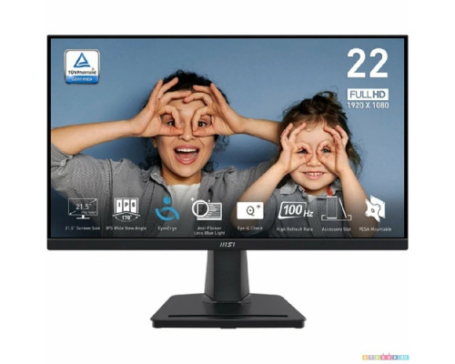 Монитор 21.5" MSI Pro MP225 IPS 1920x1080, 100 Гц, 1 мс, 16:9, 250 кд/м2, 1xHDMI, выход на наушники, черный (9S6-3PC6CM-004) Монитор 21.5" MSI Pro MP225 IPS 1920x1080, 100 Гц, 1 мс, 16:9, 250 кд/м2, 1xHDMI, выход на наушники, черный (9S6-3PC6CM-004)