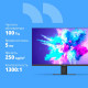 Монитор 23.8" CBR LCD MF-2402 безрамочный, IPS, FHD, 75Гц, Динамики, 1*DP/1*HDMI, FreeSync, черный, кабели DP+HDMI+VGA 1.5м в компл [LCD-MF2402-OPC]