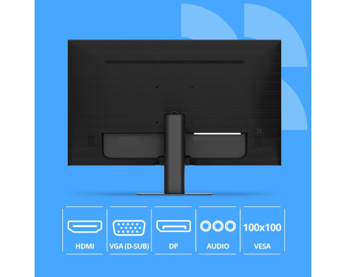 Монитор 23.8" CBR LCD MF-2402 безрамочный, IPS, FHD, 75Гц, Динамики, 1*DP/1*HDMI, FreeSync, черный, кабели DP+HDMI+VGA 1.5м в компл [LCD-MF2402-OPC]