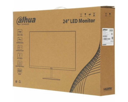 Монитор 23.8" Dahua DHI-LM24-A201Y, 1920x1080, IPS, 75Гц, 1хHDMI, черный Монитор 23.8" Dahua DHI-LM24-A201Y, 1920x1080, IPS, 75Гц, 1хHDMI, черный