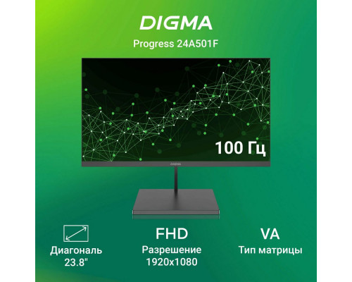 Монитор 23.8" Digma Progress 24A501F VA 1920x1080 100Hz 8ms 16:9 HDMI VGA M/M матовая 250cd 178гр/178гр G-Sync FreeSync 3кг (DM24VB02) Монитор 23.8" Digma Progress 24A501F VA 1920x1080 100Hz 8ms 16:9 HDMI VGA M/M матовая 250cd 178гр/178гр G-Sync FreeSync 3кг (DM24VB02)