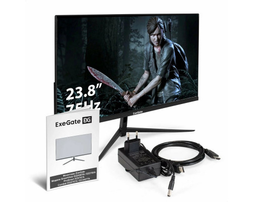 Монитор 23.8" ExeGate SmartView EZ2400TA IPS 1920x1080, 75 Гц, 5 мс, 16:9, 250 кд/м2, 1хHDMI, 1хDP, выход на наушники, черный Монитор 23.8" ExeGate SmartView EZ2400TA IPS 1920x1080, 75 Гц, 5 мс, 16:9, 250 кд/м2, 1хHDMI, 1хDP, выход на наушники, черный